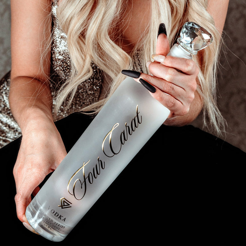 Load image into Gallery viewer, Four Carat Vodka Collectors Edition With Diamond Cut Closure
