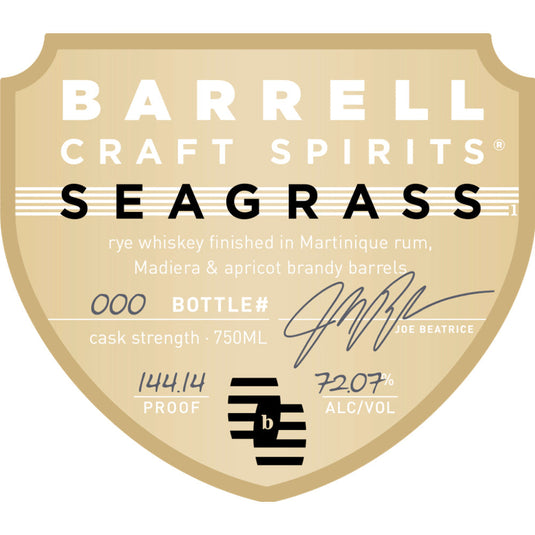 Barrell Craft Spirits Seagrass 20 Year Old Rye