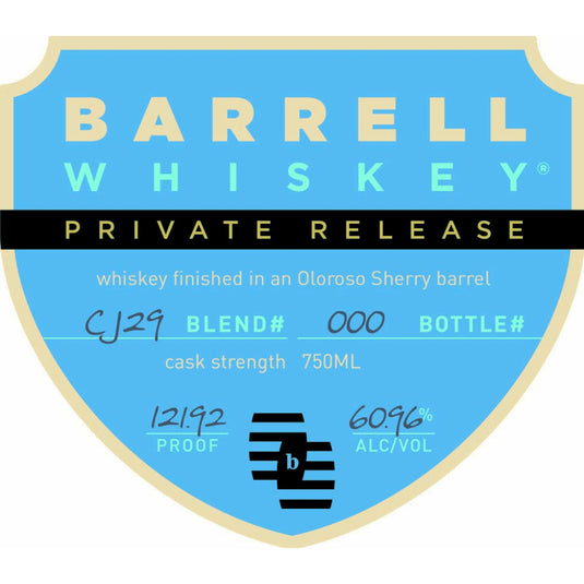 Barrell Whiskey Private Release AJ29