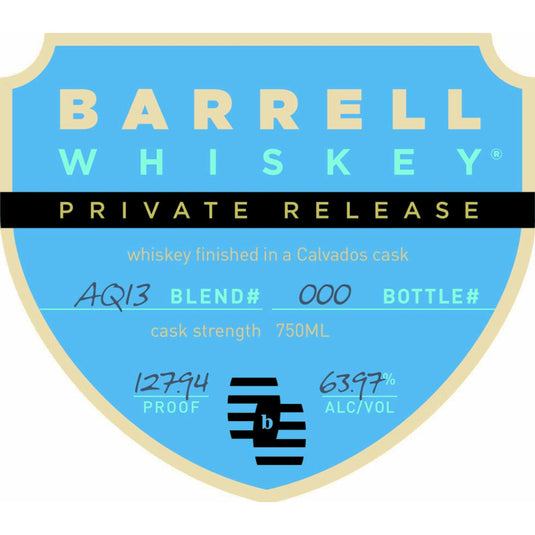 Barrell Whiskey Private Release AQ13