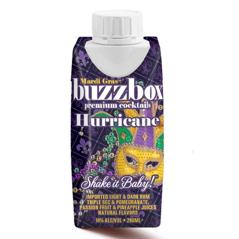 Load image into Gallery viewer, Buzzbox Mardi Gras Hurricane Cocktail 4PK
