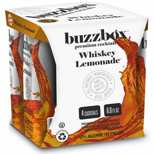 Buzzbox Whiskey Lemonade Cocktail 4PK