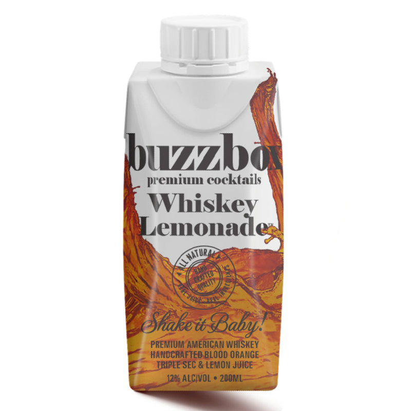 Load image into Gallery viewer, Buzzbox Whiskey Lemonade Cocktail 4PK
