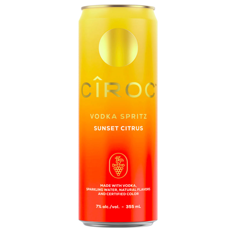 Load image into Gallery viewer, Ciroc Vodka Spritz Sunset Citrus 4PK Cans
