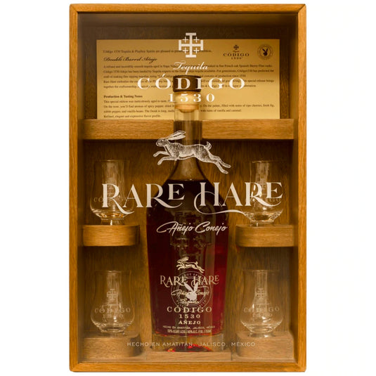 Código X Playboy Rare Hare Limited Edition Double Barrel Añejo Tequila