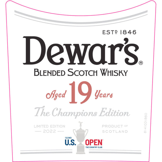 Dewar's 19 Year Old US Open The Champions Edition 2022