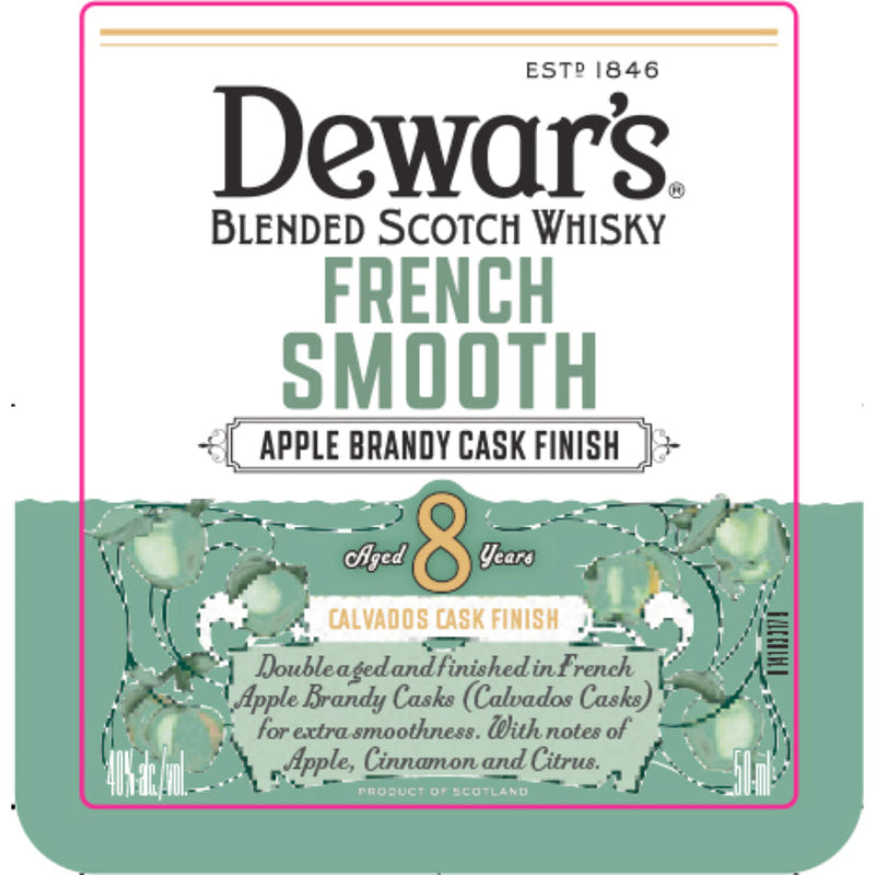 Load image into Gallery viewer, Dewar&#39;s French Smooth Apple Brandy Cask Finish 8 Year Old

