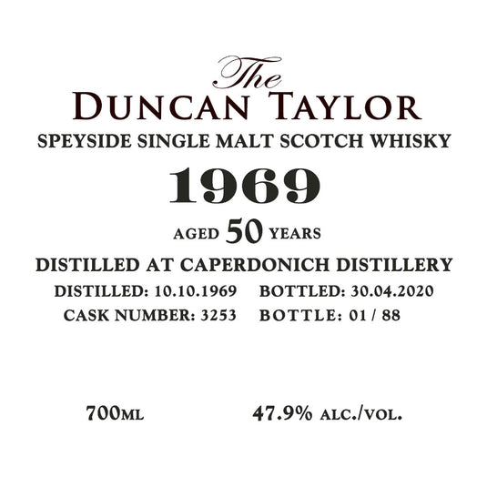 Duncan Taylor Caperdonich Distillery 50 Year Old 1969