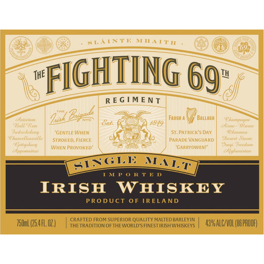 Fighting 69th Single Malt Irish Whiskey