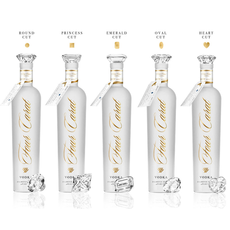 Load image into Gallery viewer, Four Carat Vodka Collectors Edition With Diamond Cut Closure (Full Set)
