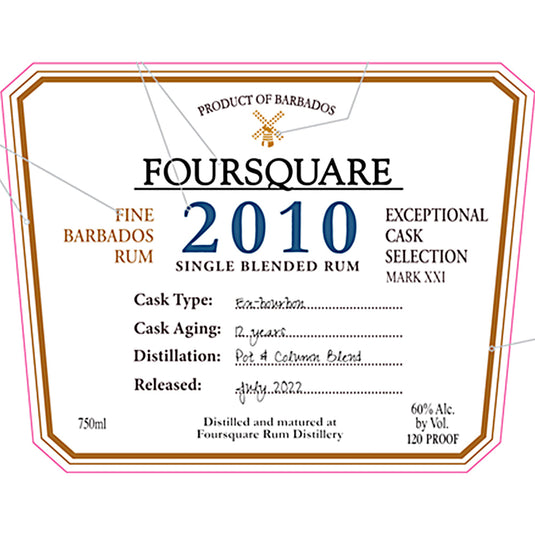 Foursquare 2010 Rum 12 Year Old