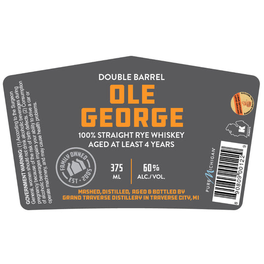 Grand Traverse Distillery Ole George 100% Straight Rye