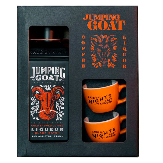 Jumping Goat Cold Brewed Coffee Liqueur Black Batch Gift Set