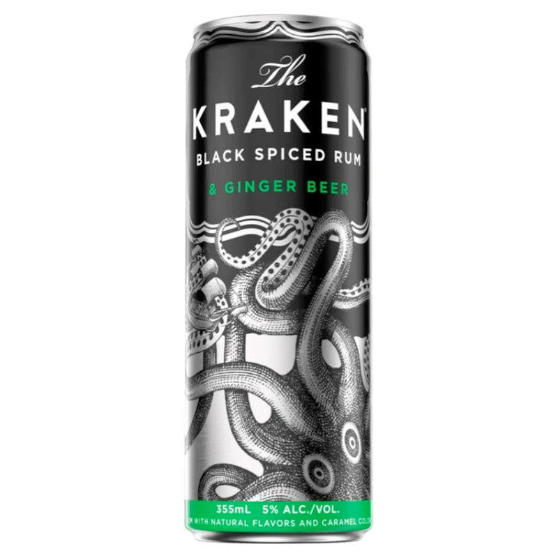 Load image into Gallery viewer, Kraken Black Spiced Rum &amp; Ginger Beer Cocktail 4PK
