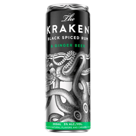 Kraken Black Spiced Rum & Ginger Beer Cocktail 4PK