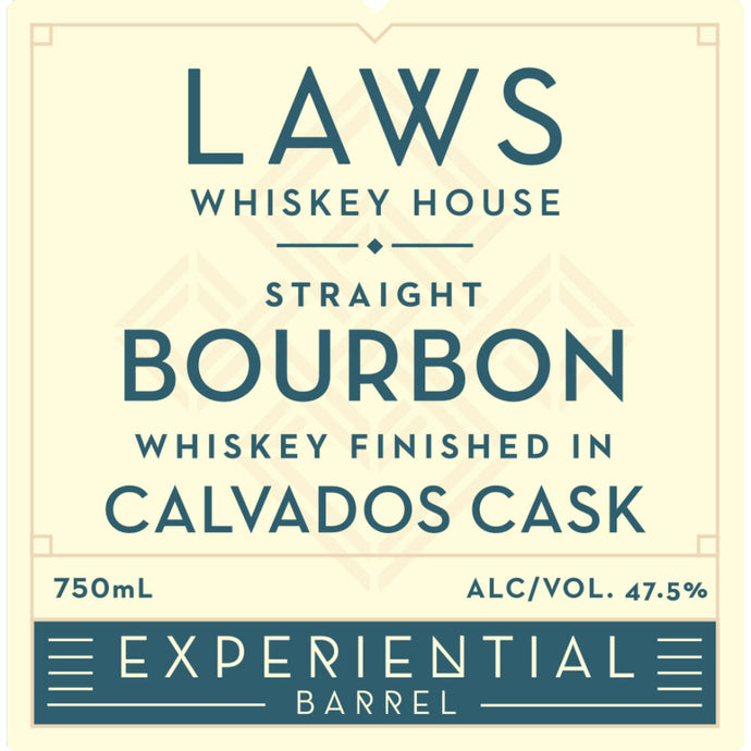Laws Experiential Barrel Bourbon Finished In A Calvados Cask