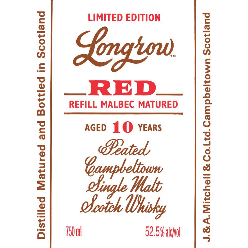 Load image into Gallery viewer, Longrow Red 10 Year Old Refill Malbec Matured

