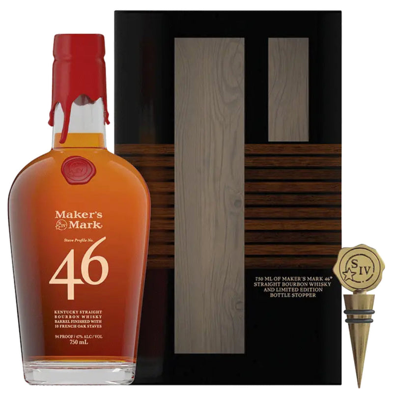 Load image into Gallery viewer, Maker&#39;s Mark 46 With Bottle Stopper Gift Set
