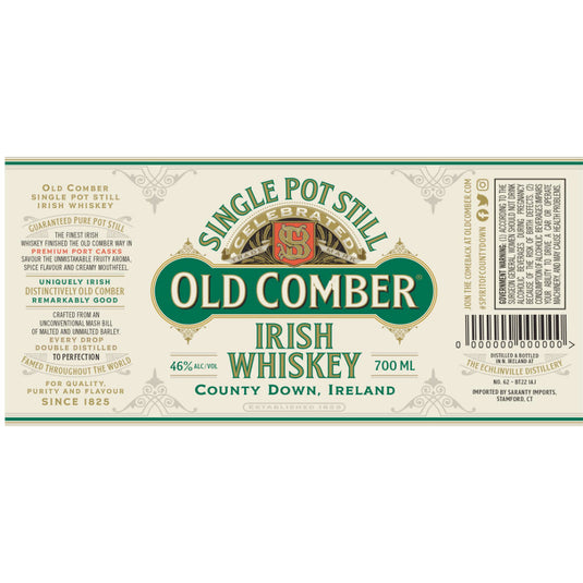 Old Comber Irish Whiskey