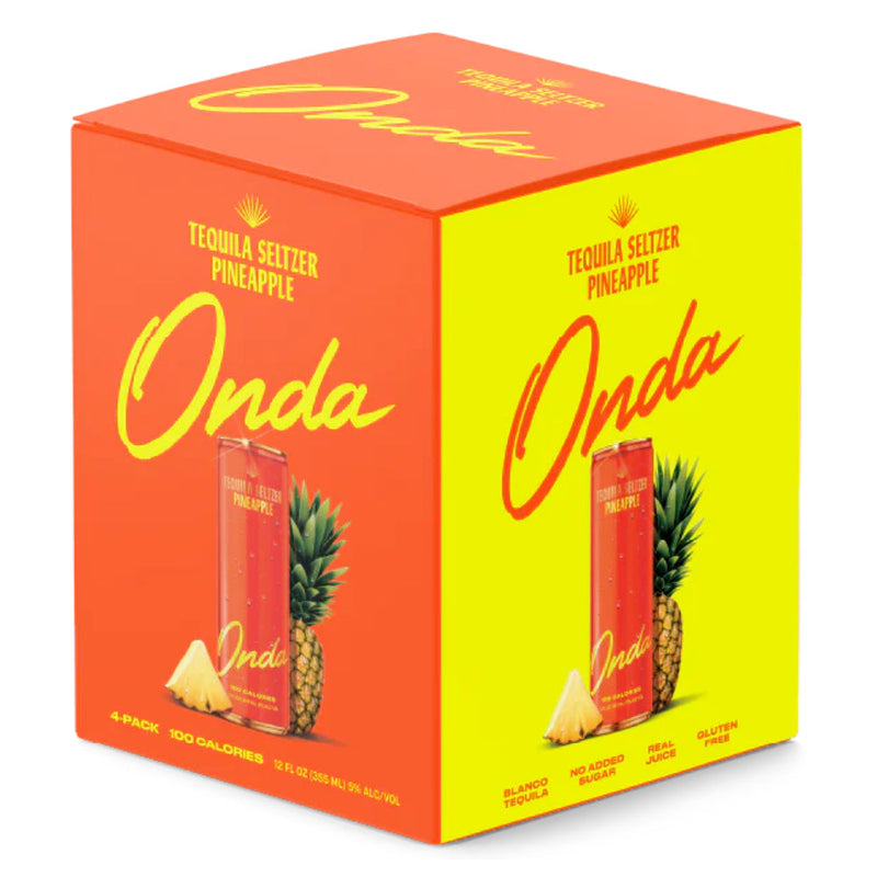 Load image into Gallery viewer, Onda Tequila Seltzer Pineapple 4 Pack
