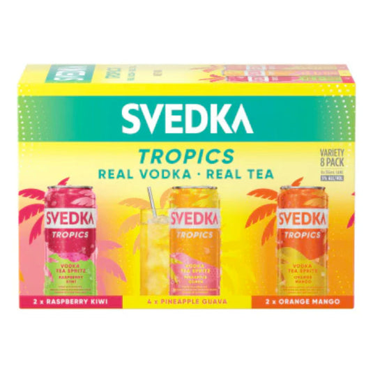 SVEDKA Tropics Vodka Tea Spritz Variety 8PK