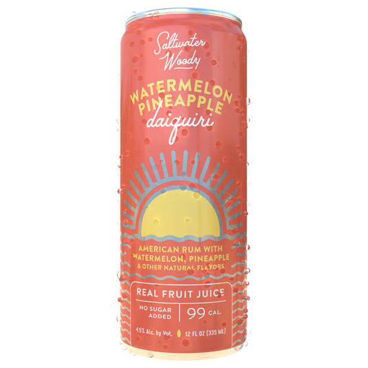 Saltwater Woody Watermelon Pineapple Daiquiri Canned Cocktail