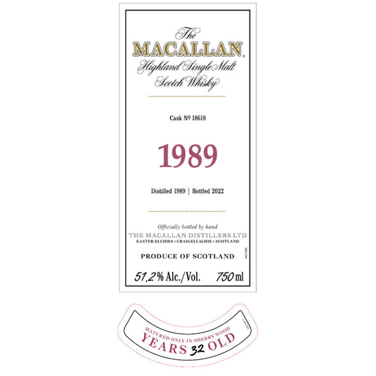 The Macallan Fine & Rare 32 Year Old 1989