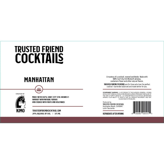 Trusted Friend Cocktails Manhattan