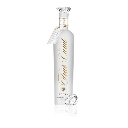 Four Carat Vodka Collectors Edition With Diamond Cut Closure (Full Set)