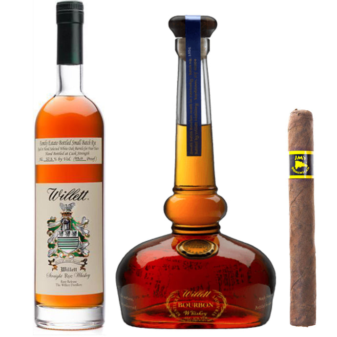 Willett 4 Year Rye & Pot Still Bundle (Cigar Included!)