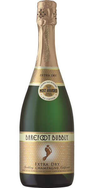Barefoot Cellars | Barefoot Bubbly Chardonnay Champagne | Premium Extra Dry