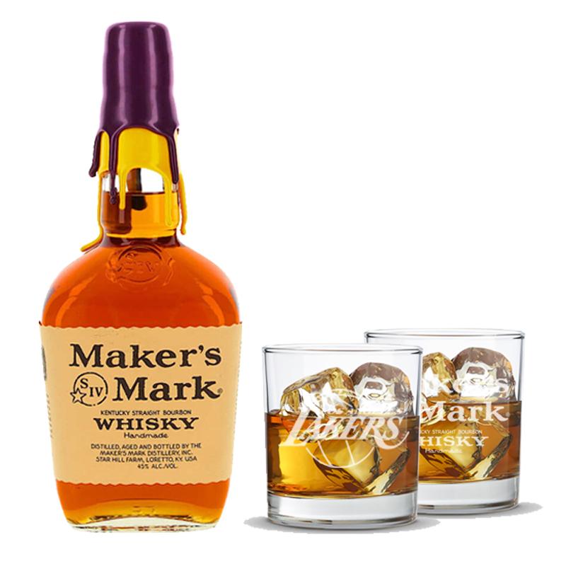 Load image into Gallery viewer, Maker&#39;s Mark Limited Edition Lakers &quot;Home Court&quot; Gift Set
